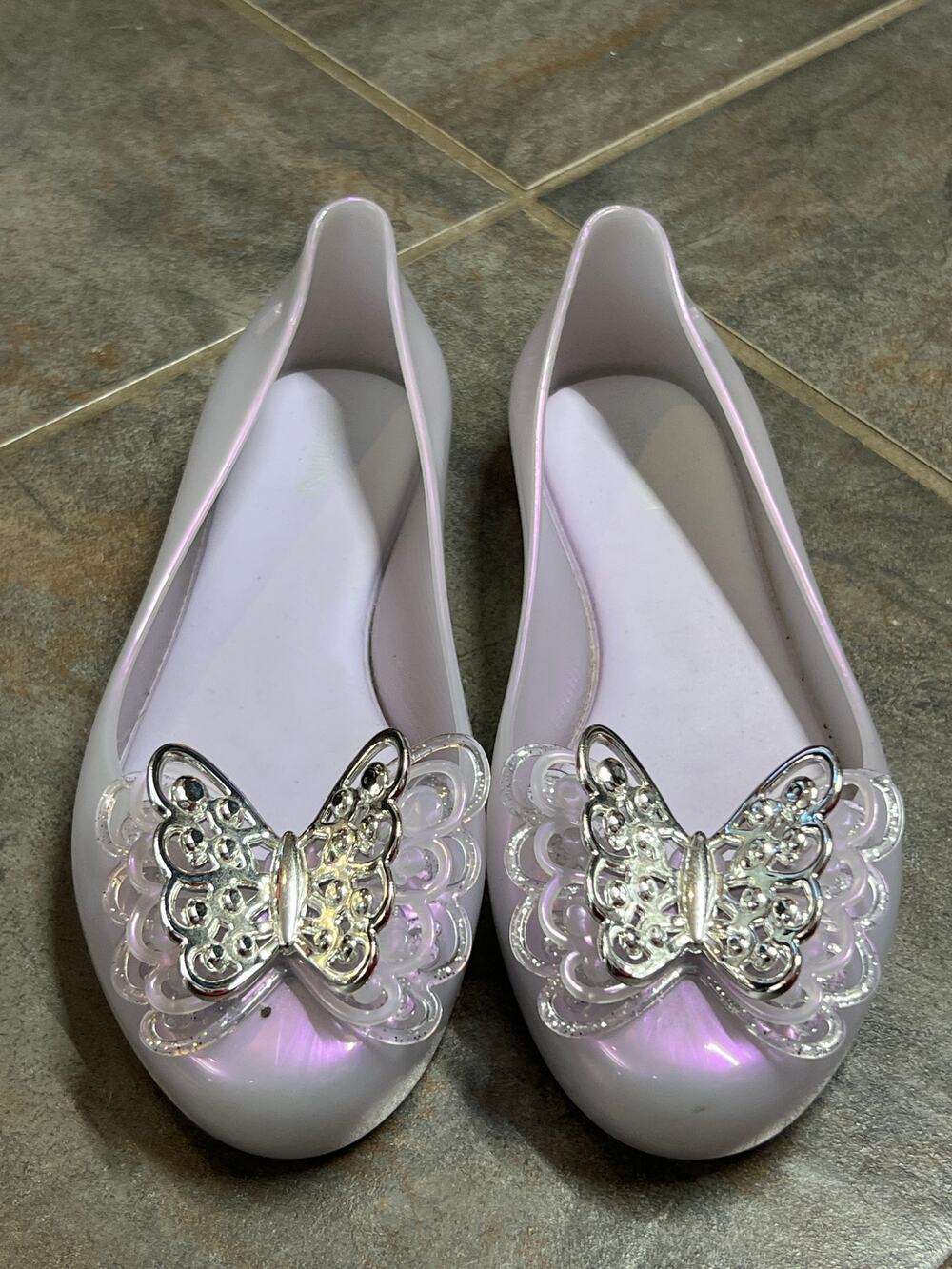 MINI MELISSA PINK SLIP ON SHOES SIZE 3